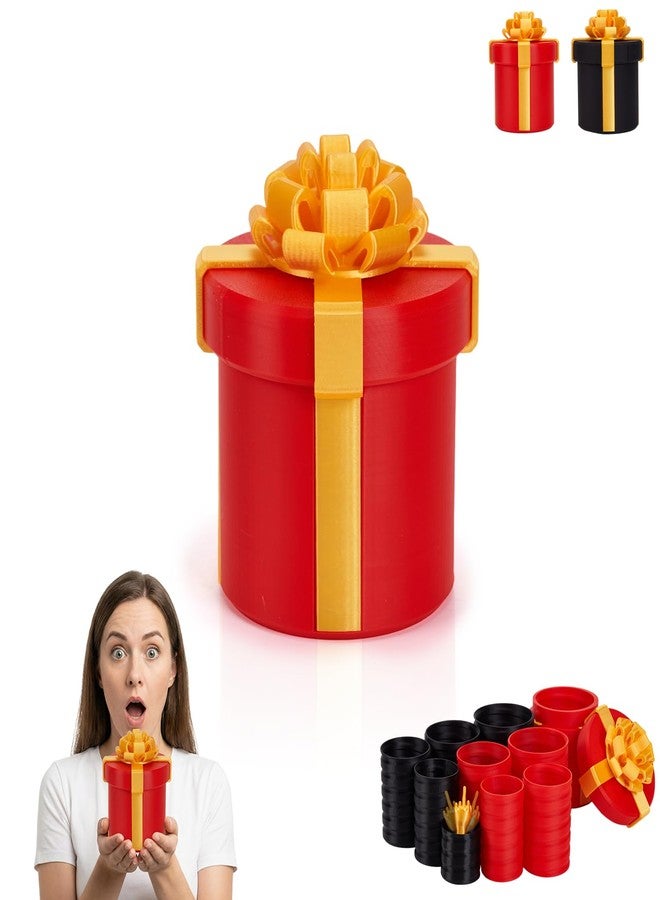 Aodomis 4.72 in Gotcha Box Prank with Funny Finger, Annoying Nested Screw Gift Box with Finger, 3D Printed Annoying Gift Box with Pop Up Fingers, Surprise Birthday Gifts for Best Friends Her/Him - Image 1