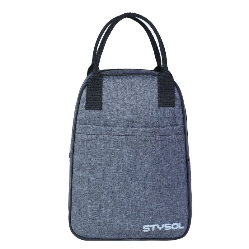 Stysol Stysol Insulated StorageLunch Bag for Office Men Kids School Leak Proof HotCold Tiffin Bags for Man Women Kids College Waterproof Lunch Jute Tote Beg Grey  - Image 1