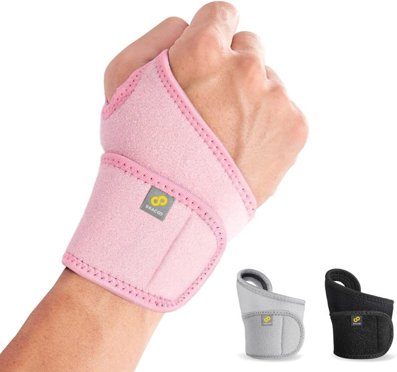 BRACOO Wrist Support Brace Adjustable Wrist Hand Wrap Strap for Gym Weightlifting Tennis Tendonitis Carpal Tunnel Arthritis for Right Left Hand WS10 - Image 1