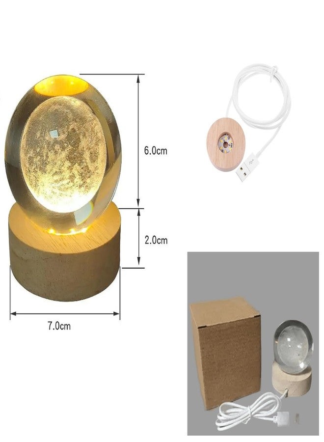 Lilone Crystal Ball USB LED Lamp, 6Cm Diameter, 8Cm Height, 3D Engraved, (Shiva) - Image 5