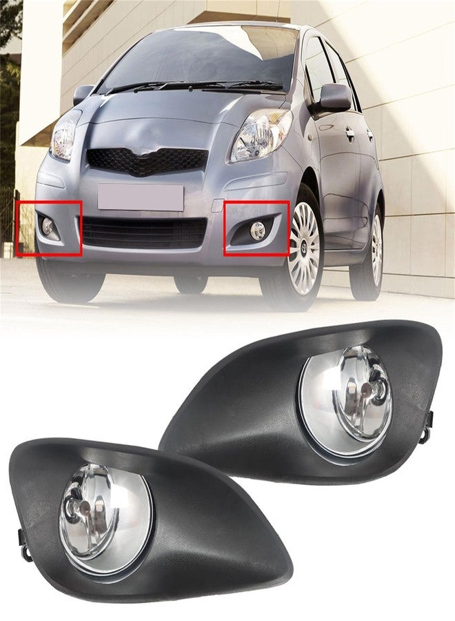 LABLT Replacement for 2007 2008 2009 2010 2011 Yaris Fog Lights Right Left Side Driving Fog Lamps Assembly Replacement for 812200D041 812200D042 - Image 1