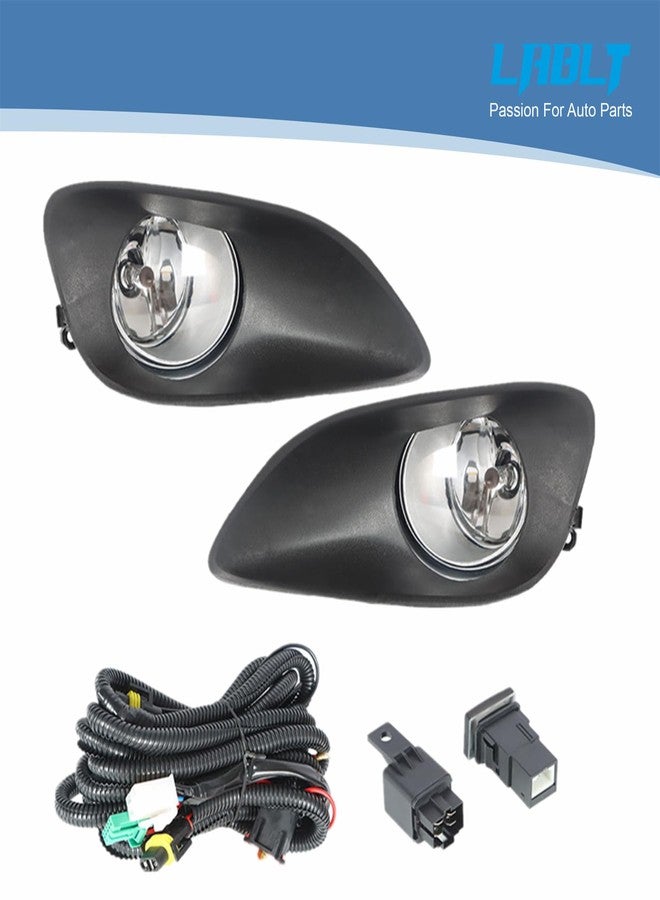 LABLT Replacement for 2007 2008 2009 2010 2011 Yaris Fog Lights Right Left Side Driving Fog Lamps Assembly Replacement for 812200D041 812200D042 - Image 2