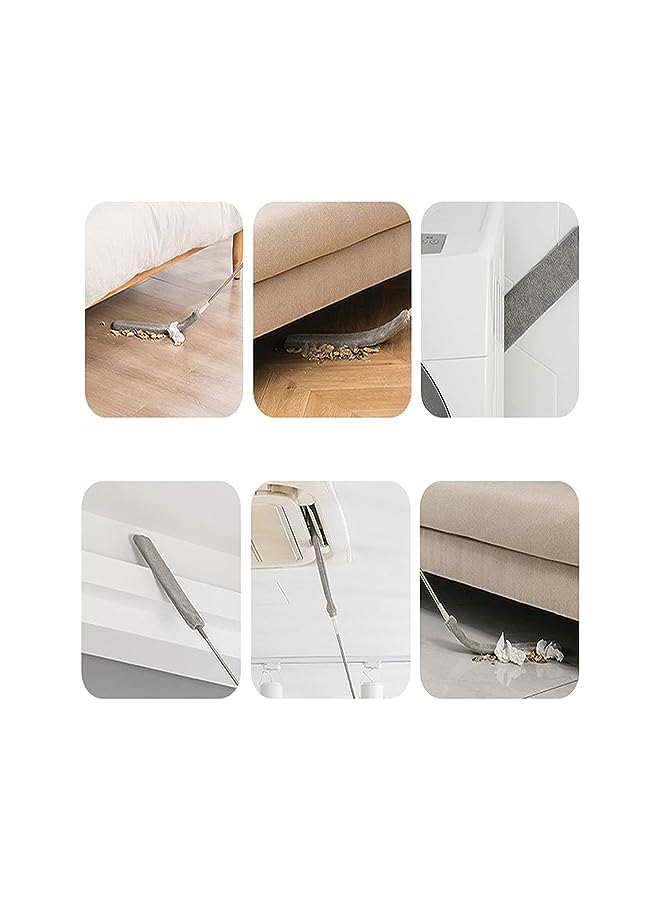 erorex Extendable Gap Cleaning Brush Dust Brush with Extra Long Handle Adjustable Mop Sweep Cleaning Duster for Bed High Ceilings Furniture Bottom Household Gap - Image 4