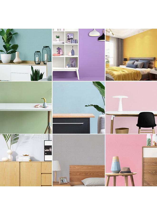 Bluejw Wallpaper Bedroom Waterproof Solid Color Dormitory Wall Renovation Waterproof Moisture-proof Home Living Room Wallpaper - Image 5