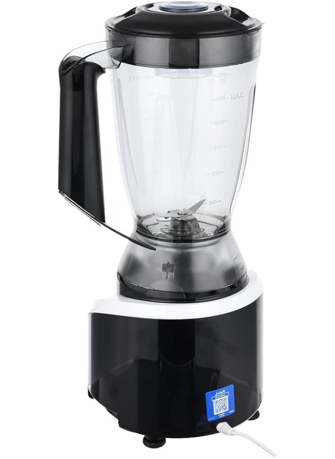 TORNADO - 500W 1.5L Electric Blender with 2 Mills and Sharp Blades in Elegant Black Design High Efficiency for Preparing Juices and Spices with a Stable Base BL5002 - Image 1
