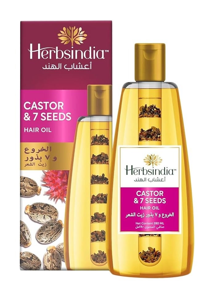 Herbsindia Castor & Seven Seed Hair Oil 280ml