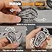 Amarlozn Cool Sprockets Fidget Chain Hand Roller Toys for Kids Adults Metal Transformable Sensory Bike Chain Gears EDC Novelty Stress Relief Desk Office Easter Birthday Gift for Boys Girls Boyfriend Men - Image 4