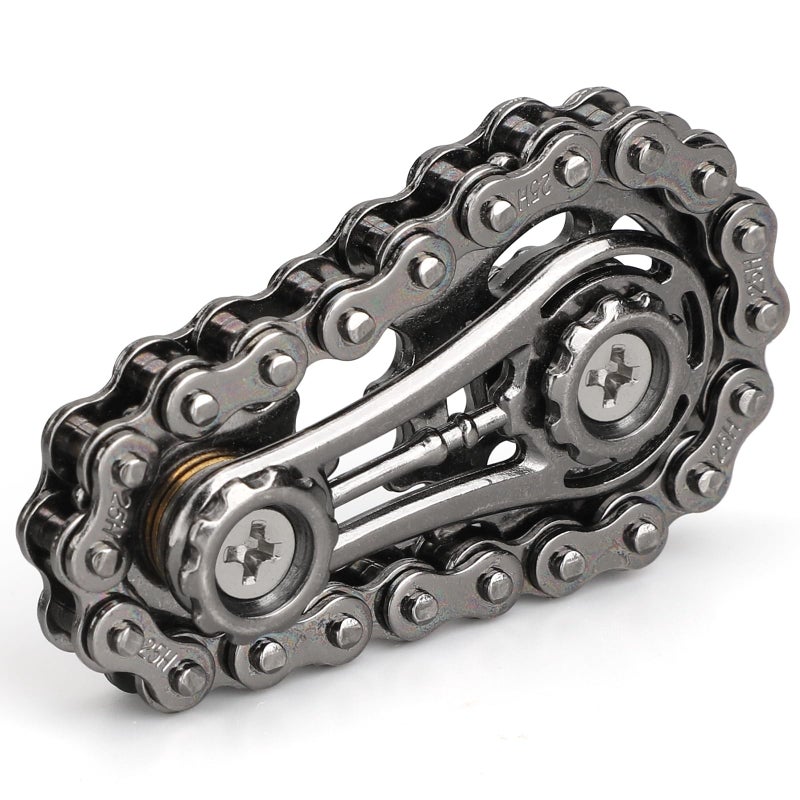 Amarlozn Cool Sprockets Fidget Chain Hand Roller Toys for Kids Adults Metal Transformable Sensory Bike Chain Gears EDC Novelty Stress Relief Desk Office Easter Birthday Gift for Boys Girls Boyfriend Men - Image 3