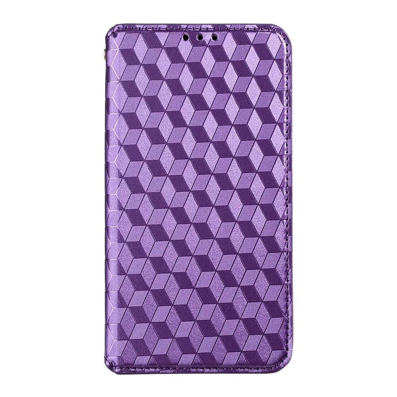 MS TPU Protective Case for Redmi Note 14 with Card Holder and Drop Protection plus Shockproof plus Kickstand plus Strong Magnetic in Purple - Image 1