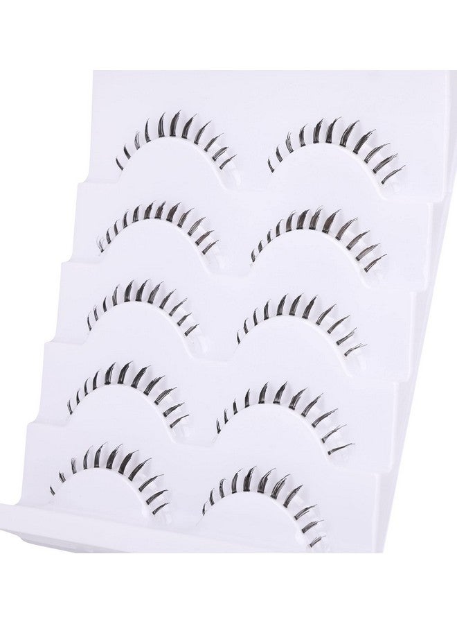 False Eyelashes Bottom Lashes Wispy Natural Mink Lashes Clear Band DIY Lashes Reusable Soft Handmade Lashes Pack