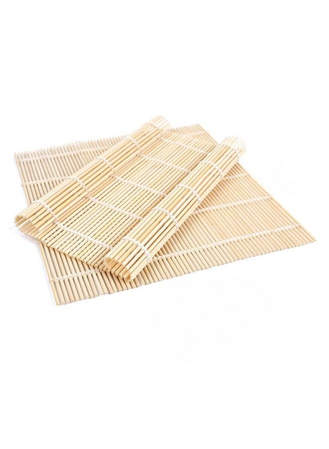 bzg 2 Pack Bamboo Sushi Rolling Mat, Sushi roll maker, Sushi bazooka,Sushi making kit, Bamboo Sushi Rolling Mat,Sushi maker(9.5" x 9.6")  - Image 1