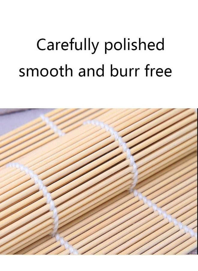 bzg 2 Pack Bamboo Sushi Rolling Mat, Sushi roll maker, Sushi bazooka,Sushi making kit, Bamboo Sushi Rolling Mat,Sushi maker(9.5" x 9.6")  - Image 3