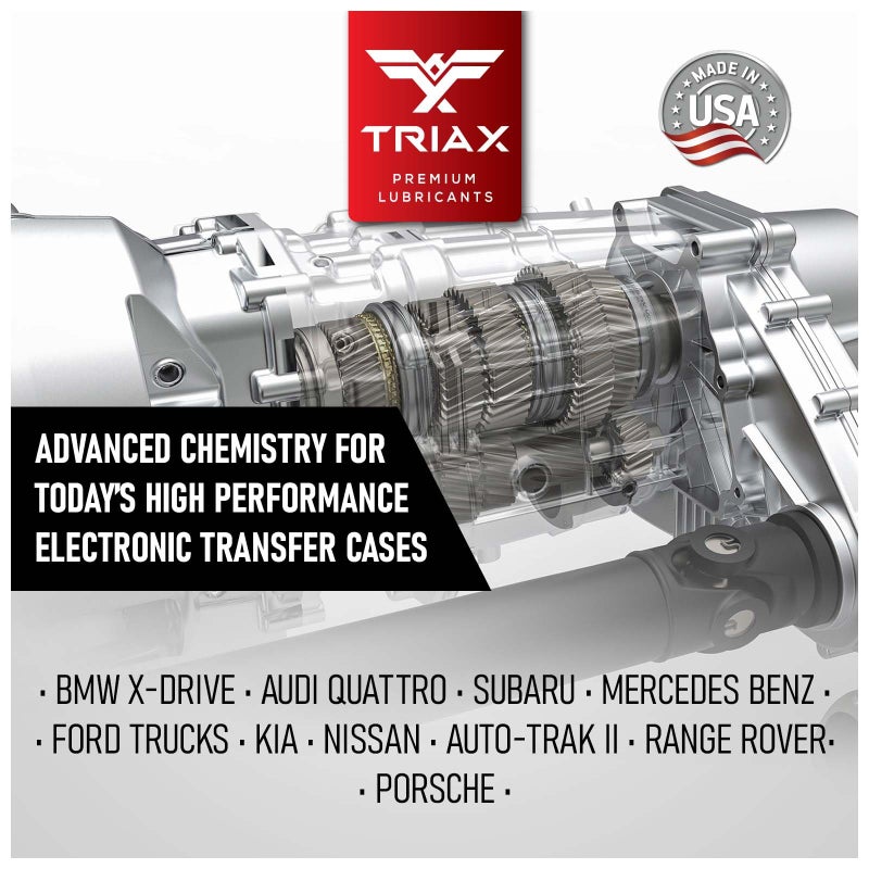 TRIAX DTF-1 Professional Transfer Case Fluid Full Synthetic, Lifetime Fill, All Season Down to -60 F, Compatible with BMW Xdrive, Audi/VW Quattro, Range Rover, Ford, Porsche & Many AWD (1 Quart) - Image 4