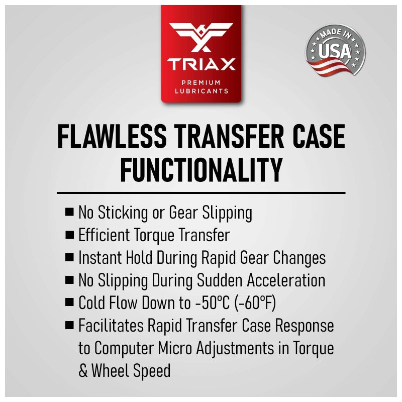 TRIAX DTF-1 Professional Transfer Case Fluid Full Synthetic, Lifetime Fill, All Season Down to -60 F, Compatible with BMW Xdrive, Audi/VW Quattro, Range Rover, Ford, Porsche & Many AWD (1 Quart) - Image 5