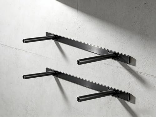 Picesa Hidden Shelf Brackets Floating Shelf Bracket Additional Brackets NO Kits 22 Inch 2 Pcs - Image 1
