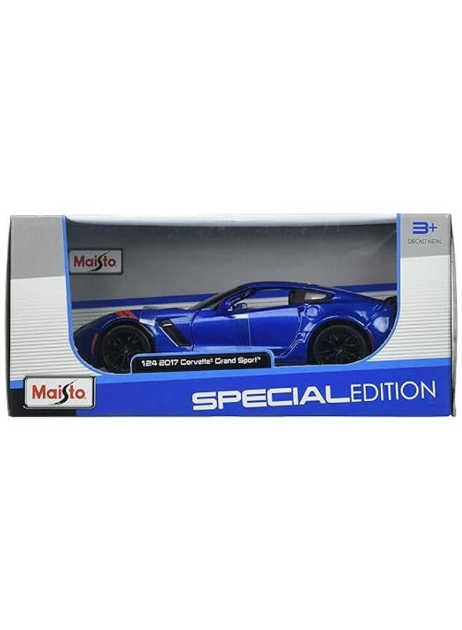 Maisto Special Edition 2017 Chevrolet Corvette Grand Sport Die-Cast Car (1:24, Blue)  - Image 1