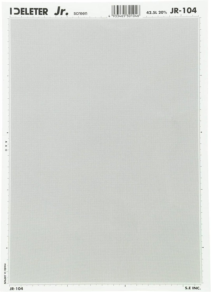 Deleter Screen Tone Jr JR-104 [Dot Pattern 42.5L/10%][Sheet Size 182x253mm (7.16"x9.96")] for Comic Manga Illustration Graphic Screentone - Image 5