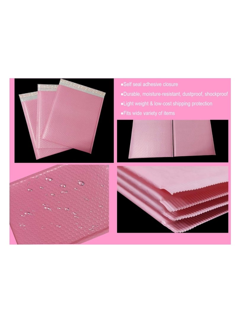 LATEEN Pack of 20 Self-Seal Bubble Mailers 18 X 20 CM Out Bags Cushioning Wrap Pouch for Packaging Mailing and Shipping Pink - Image 2