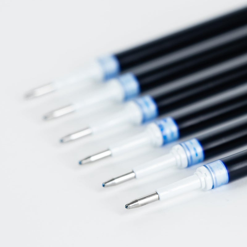 Pentel Refill Ink - for EnerGel Gel Pen, 1.0mm Metal Tip, Bold, Blue Ink, Pack of 6 Refills (LR10-6C) - Image 5