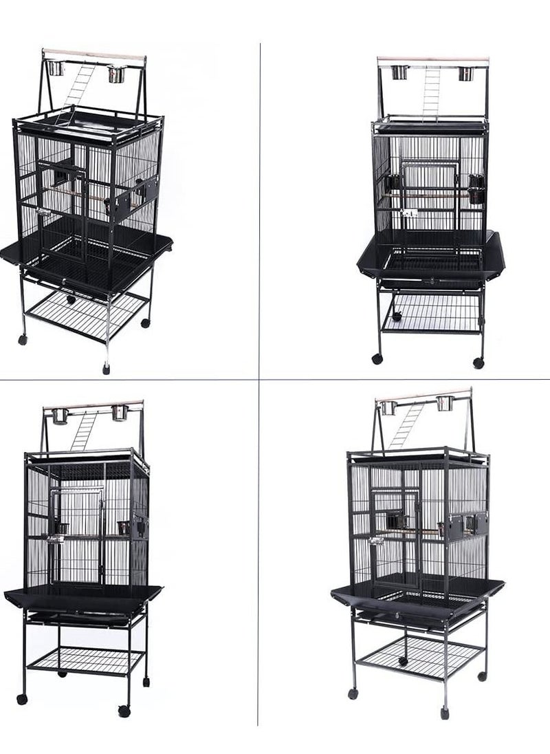 Neostyle Neostyle Bird Cage Large With Play Top and Rolling Stand  - Image 4