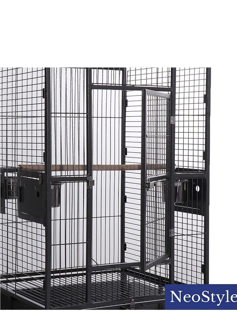 Neostyle Neostyle Bird Cage Large With Play Top and Rolling Stand  - Image 5