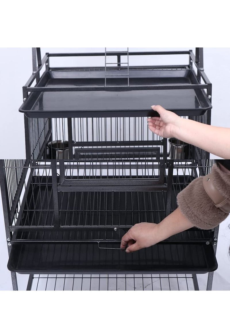Neostyle Neostyle Bird Cage Large With Play Top and Rolling Stand  - Image 3