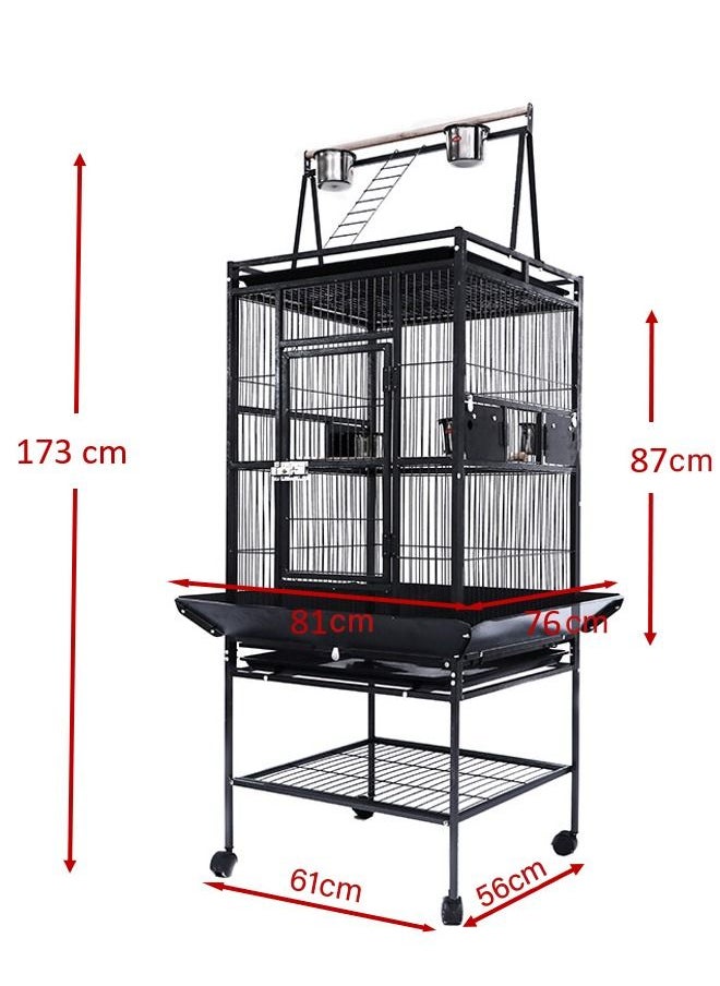 Neostyle Neostyle Bird Cage Large With Play Top and Rolling Stand  - Image 2