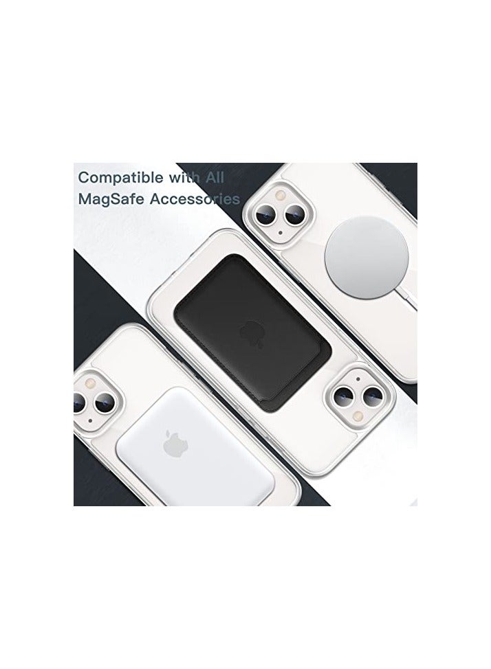 JETech Magnetic Case for iPhone 13 mini 5.4-Inch Compatible with MagSafe Wireless Charging, Shockproof Phone Bumper Cover, Anti-Scratch Clear Back (Clear) - Image 5