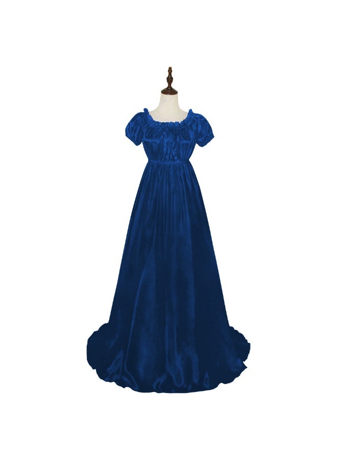 NIBEMINENT Bridgerton dress, medieval retro ball dress, long dress, cosplay stage performance costume - Image 1