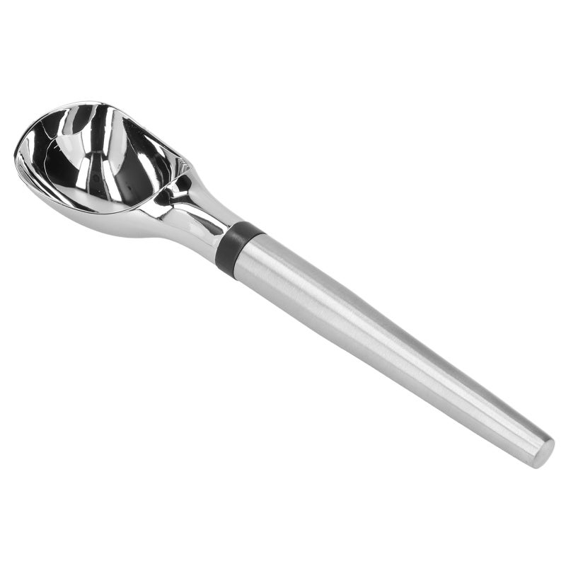 Ice Cream Scoop: Stainless Steel & Zinc Alloy, Thickened Long Handle - Smooth Polished Surface, Ball Scoop for Home Kitchen, Dessert Prep, Fruit Pulp Scooping - Image 2