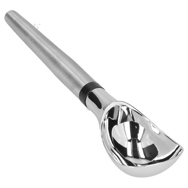 Ice Cream Scoop: Stainless Steel & Zinc Alloy, Thickened Long Handle - Smooth Polished Surface, Ball Scoop for Home Kitchen, Dessert Prep, Fruit Pulp Scooping - Image 5