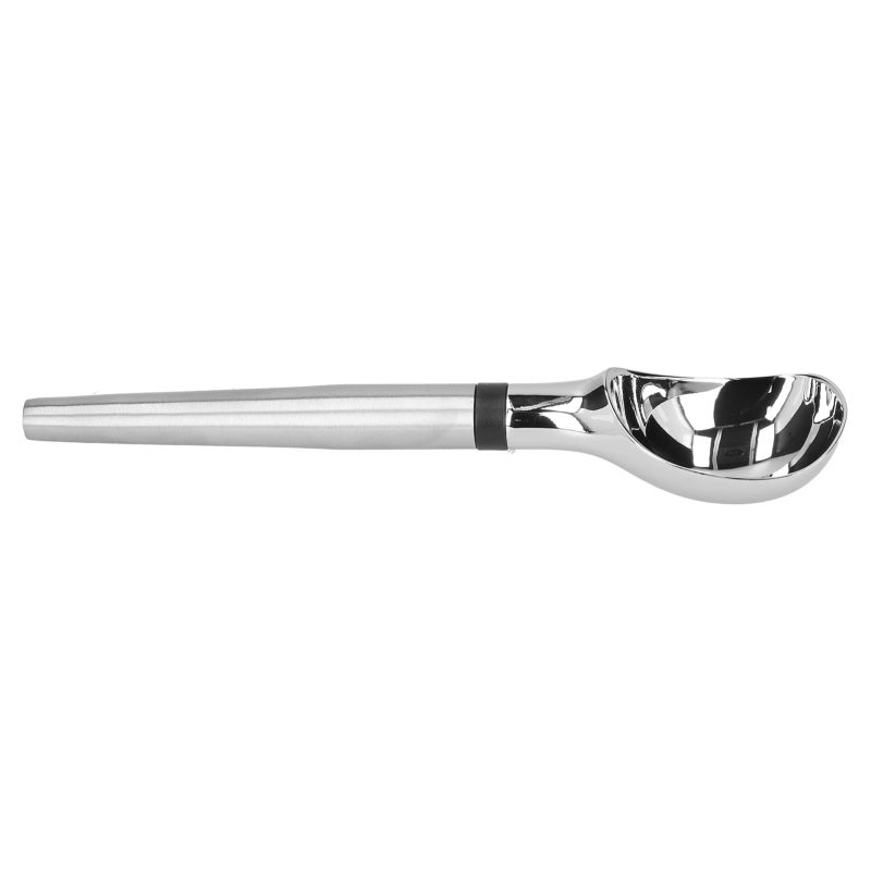 Ice Cream Scoop: Stainless Steel & Zinc Alloy, Thickened Long Handle - Smooth Polished Surface, Ball Scoop for Home Kitchen, Dessert Prep, Fruit Pulp Scooping - Image 4
