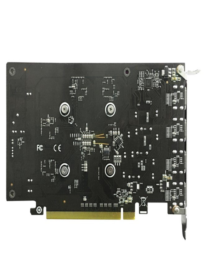 يستون بطاقة رسومات Yeston RX550-4G 4HDMI تدعم الشاشة الرباعية، وتدعم تقسيم الشاشة، وعمق ألوان 10 بت، وتقنية HDR، وذاكرة 4G/128 بت/GDDR5 مع 4 منافذ HDMI. - Image 2