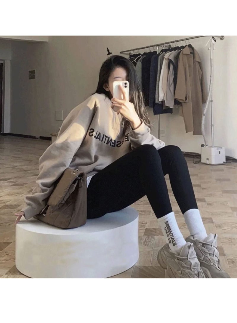 Excefore جوارب قطنية للجنسين، جوارب قطنية كاجوال للرجال والنساء، جوارب منزلية مرحة، جوارب مريحة متنوعة بطول منتصف الساق (FOG، 4 أزواج) - Image 2