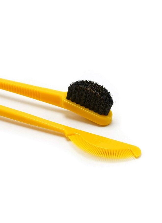 EBIN NEW YORK 24 Hour Edge Tamer Brush 2In1 Brush & Comb 3Pack Swine Bristle Dualended No Flaking Styling Tool | Regular Hard Extreme  - Image 4