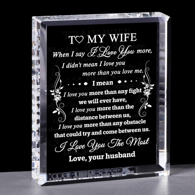 YWHL YWHL Romantic I Love You Gifts for Wife from Husband  Valentine's Day Gifts for Wife  To My Wife Present for Birthday Wedding Anniversary Christmas 