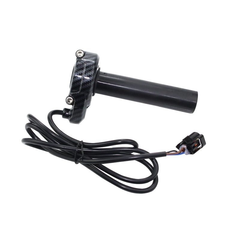 Adsspro Motorcycle Imitation Carbon Fiber Throttle Grip Quick Twister Accelerator Turn Grip Throttle Tube Assembly Cable for X X160 X260 Electrical Motorbike Dirt Bike - Image 2