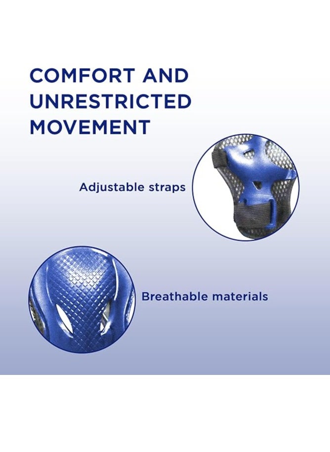 ENDLESS  EL1028 Protective Guard Kit for Skating, Cycling and Skateboarding with Knee, Elbow and Wrist Protector | With Adjustable Straps to Fit Perfectly for Adults  - Image 4
