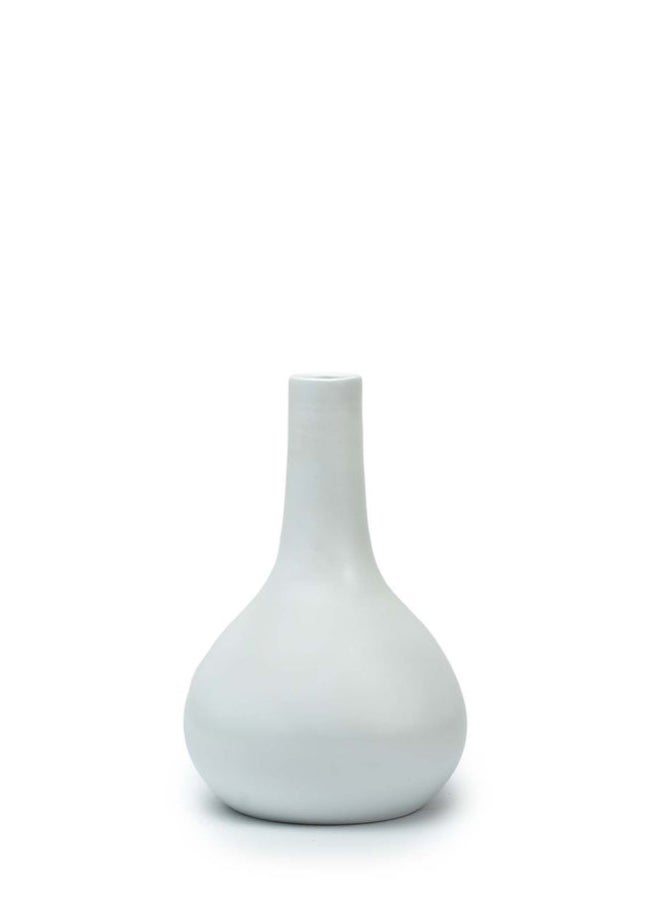 Balkans Handmade Pottery Vase Indoor
H 15 cm - White 