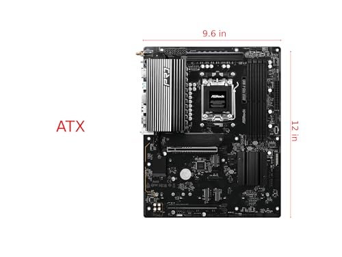 ASRock AMD B850 Pro A واي فاي 6E مقبس AM5 رايزن 9000، 8000 و7000 سلسلة DDR5 حتى 8000+ (OC) ميجاهرتز 256GB ATX اللوحة الأم M.2 SATA3 6.0 Gb/s PCIe 5.0 BIOS فلاشباك Realtek 2.5G LAN - Image 2