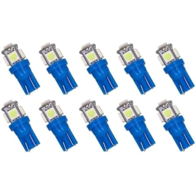 Tazweeq Automotive Led Light Bulb Super Bright Led Car Interior Light Bulb Dashboard Overhead Light Automotive Lighting Accessories Ice Blue 10 Pcs - Image 1