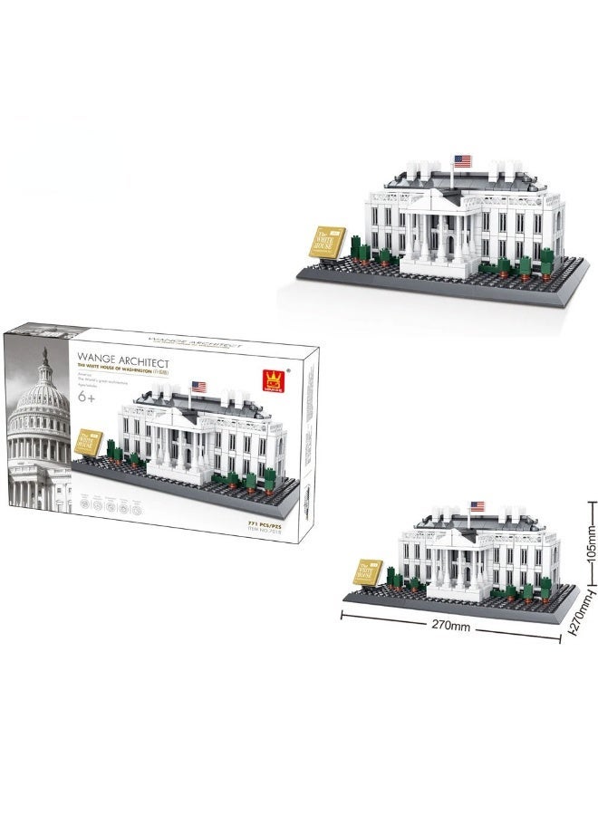 wange White House Washington D.C. Building Blocks Set 4214 (Age 6+ , 894 Pieces) - Image 4