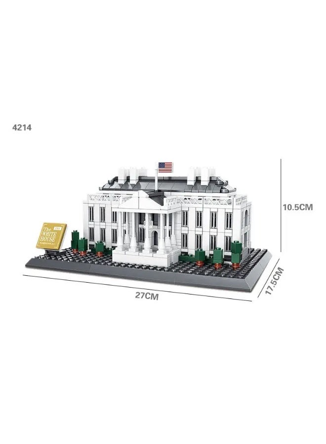 wange White House Washington D.C. Building Blocks Set 4214 (Age 6+ , 894 Pieces) - Image 3