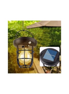 Generic Portable Solar Powered Outdoor Wall Lights, Dusk to Dawn Wireless Porch Lights with 3 Lighting Modes, Hanging Hook and Motion Sensor, Waterproof Outdoor Lighting, Emergency LED Camping Light  - Image 1