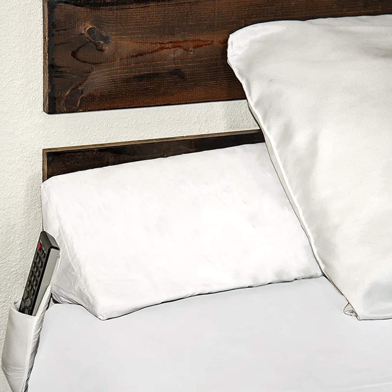 SnugStop The Original Bed Wedge | Gap Filler Between Your Headboard Mattress | Triangle Pillow Wedge | Bed Filler Wedge | Gap Headboard Filler | Gap Bed Stoppers | Don't Lose Your Pillow(Queen) - Image 1