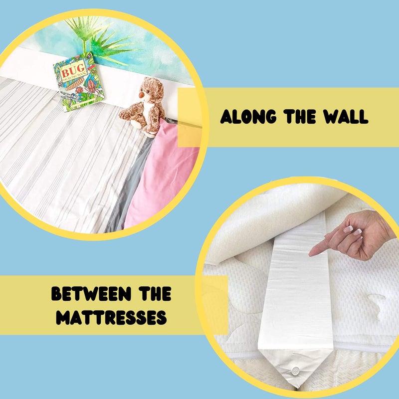 SnugStop The Original Bed Wedge | Gap Filler Between Your Headboard Mattress | Triangle Pillow Wedge | Bed Filler Wedge | Gap Headboard Filler | Gap Bed Stoppers | Don't Lose Your Pillow(Queen) - Image 5