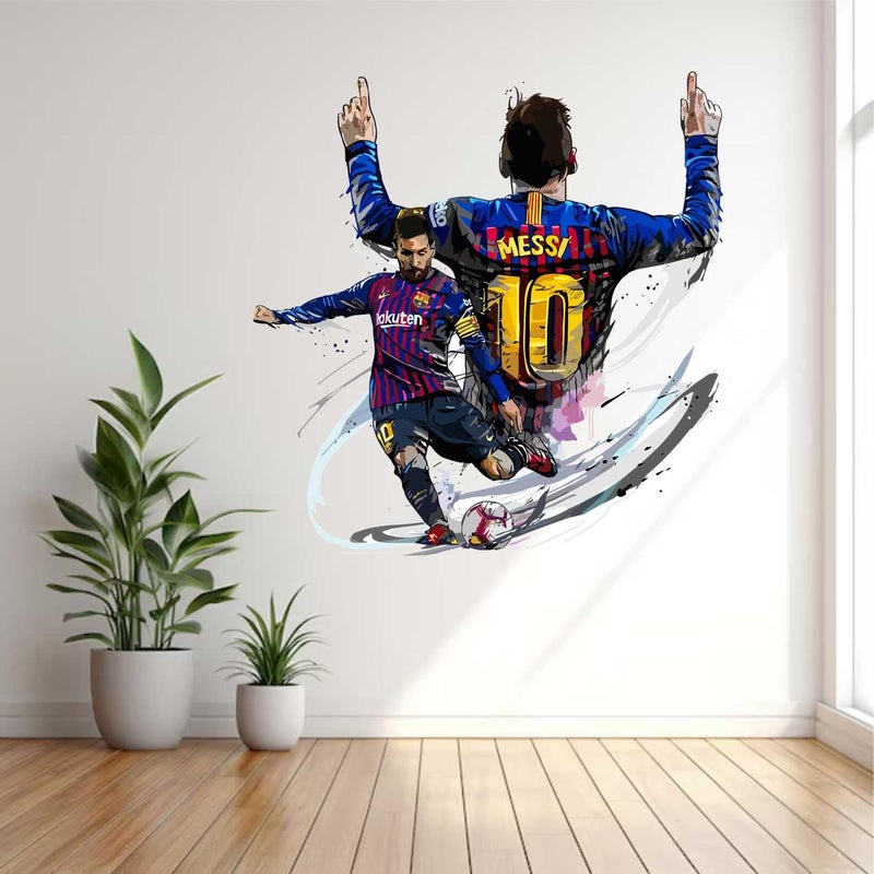 Wall Attraction Lionel Messi Wall Stickers Murals Size 60x60cm MD06_S - Image 1