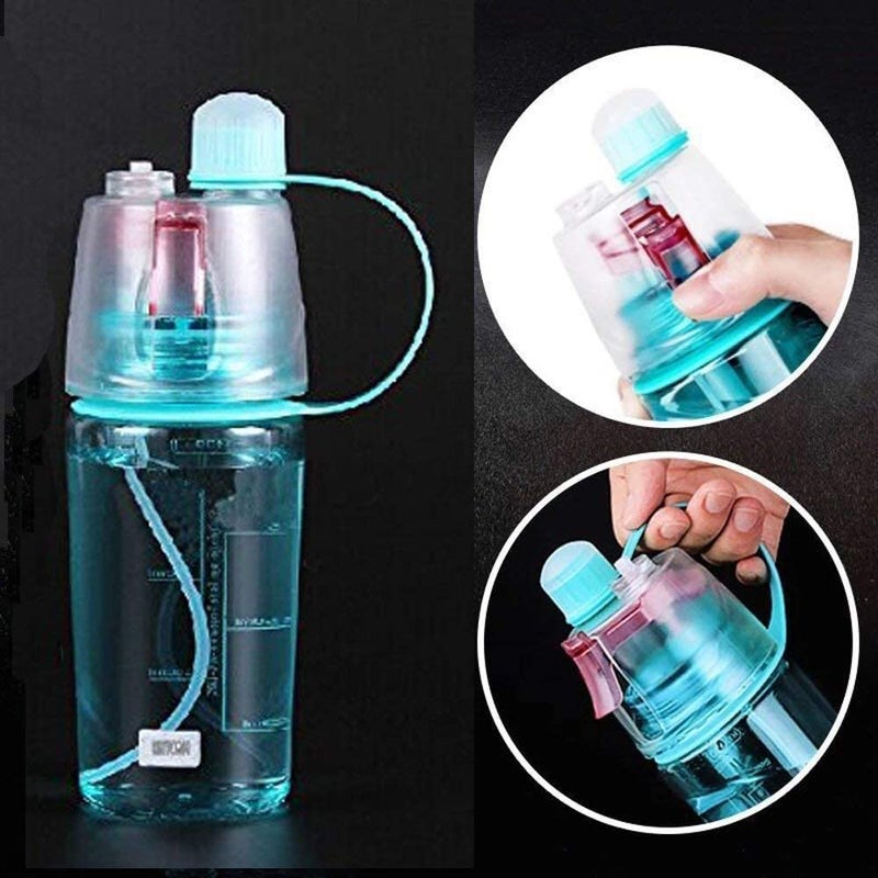 KD ZONE Sprayer Water Bottle Sports Water Bottle Straw Outdoor Bicycle Cycling Gym Outdoor Sports Summer Spray Bottles Multicolor - Image 3