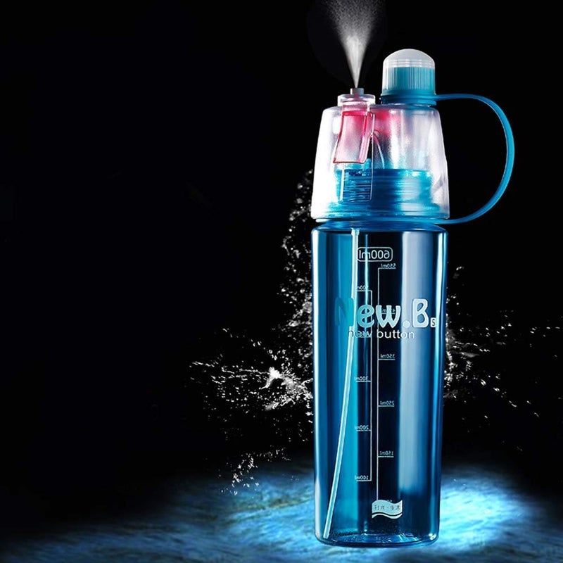 KD ZONE Sprayer Water Bottle Sports Water Bottle Straw Outdoor Bicycle Cycling Gym Outdoor Sports Summer Spray Bottles Multicolor - Image 1