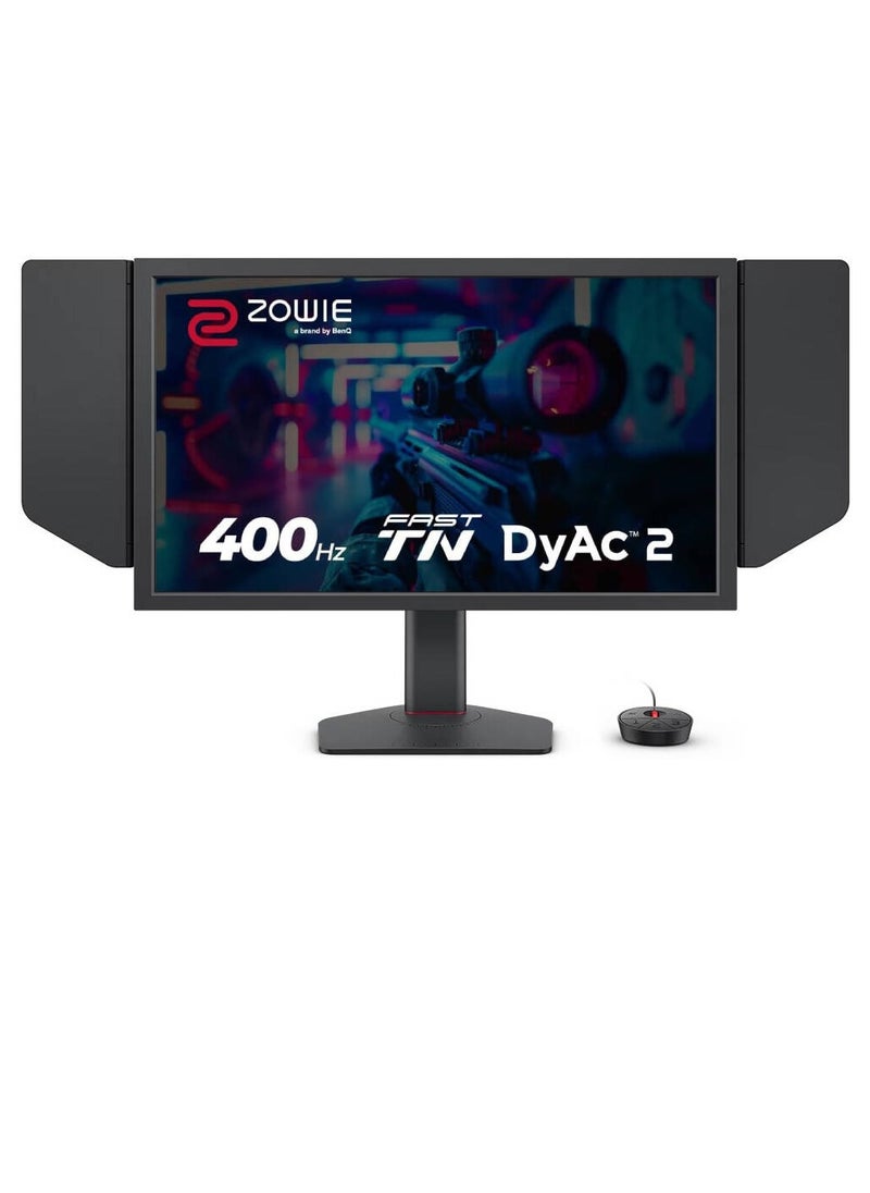 BenQ Zowie - BenQ Zowie XL2566X+ Gaming Monitor, 24" TN Display, FHD Resolution, Up to 400Hz Refresh Rate, DyAc 2 Technology, Black eQualizer, Color Vibrance, S Switch, Shielding Hood, Black - Image 1